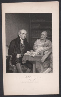 Rev William Carey, Missionary, 19th century portrait engraving print