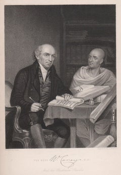 Il reverendo William Carey, missionario, ritratto stampato nel XIX secolo