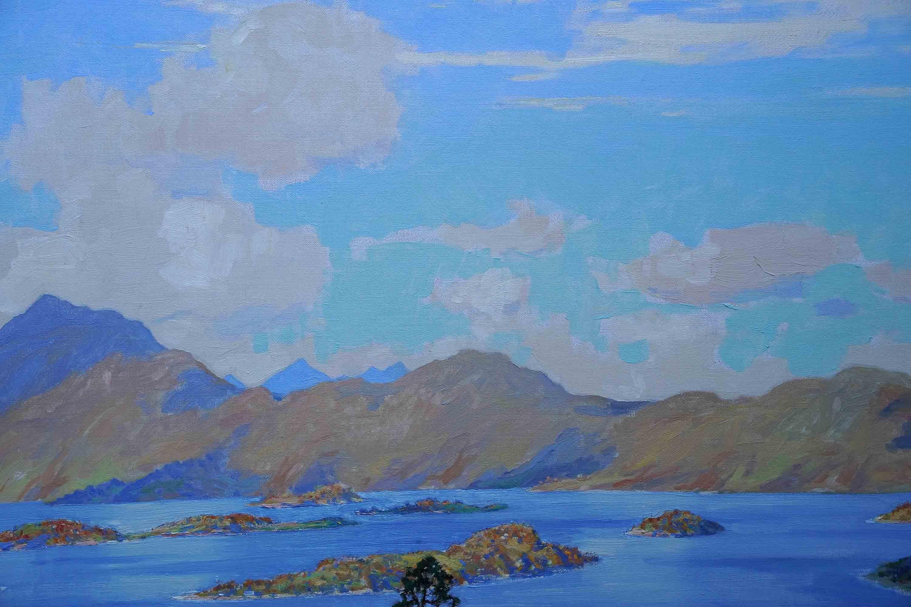 Loch Lomond Scotland - Scottish exhibited art landscape oil painting For Sale 3
