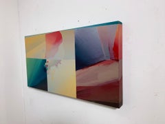 Robert Hrynkiw Post Modern Color Block Painting, Ca. 1980s