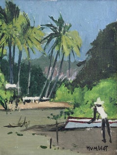 Dusk on Schoelcher Lagoon Martinique