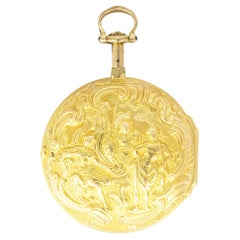 Robert Hynam. Ein Gold-Paar Fall Repousse Repeater Taschenuhr C1770