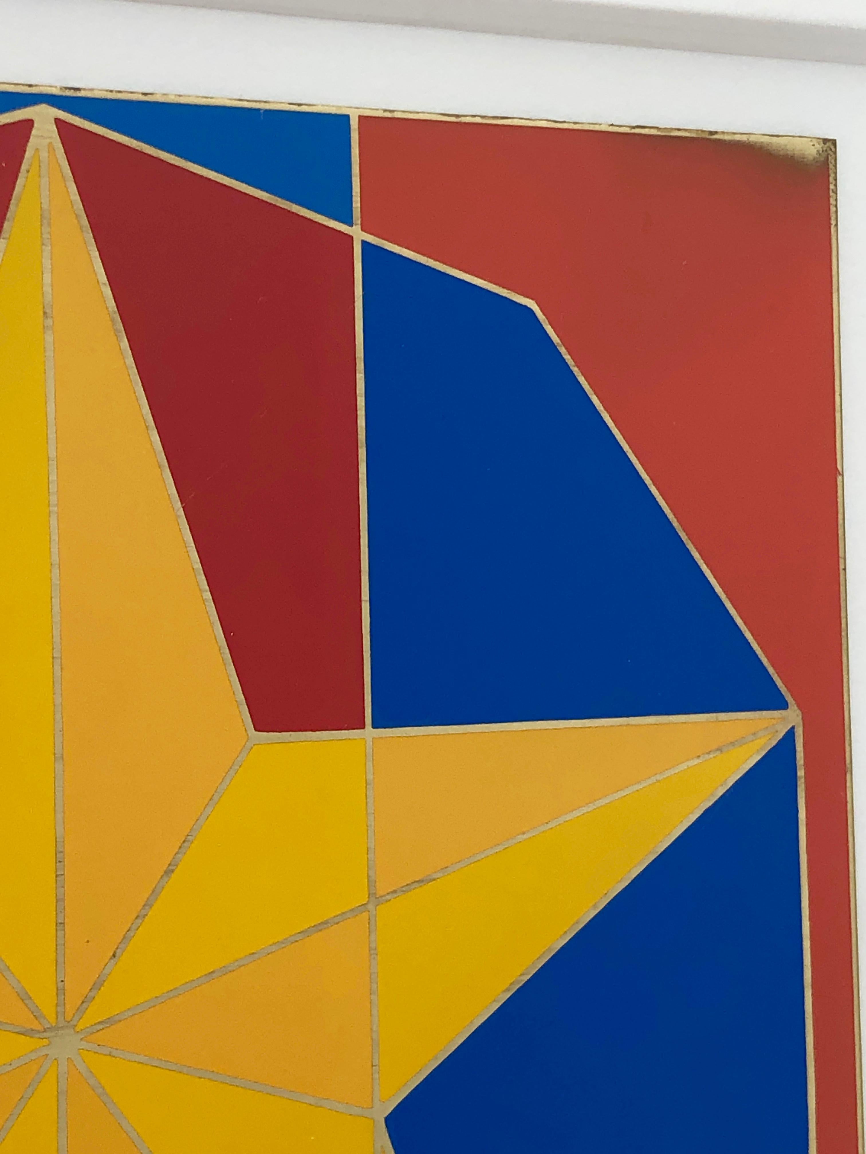 Robert Indiana Enamel on Metal, Star of Hope, 1972 in Red, Blue, Yellow & Green 10