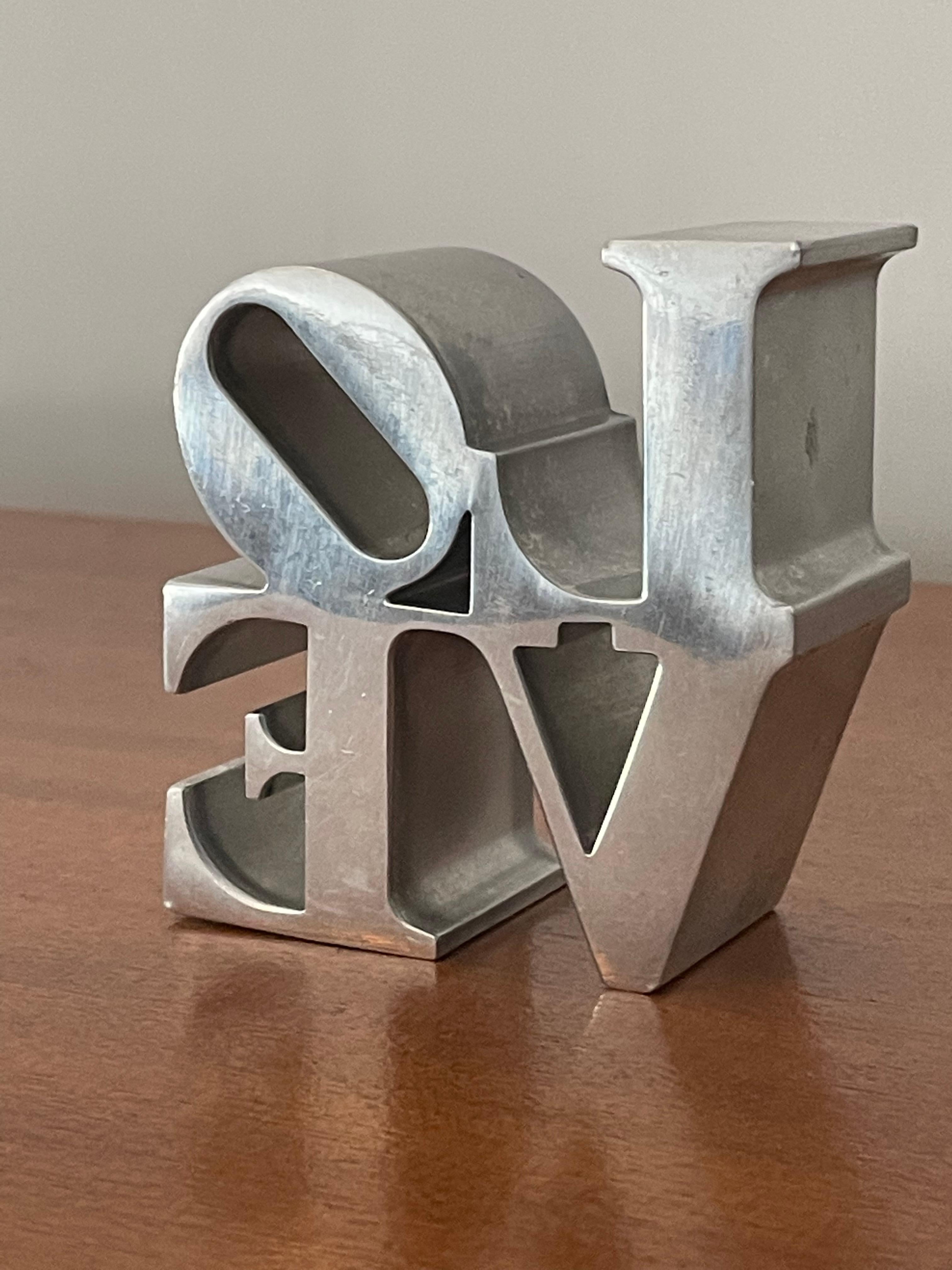 Robert Indiana Love Paperweight or Small Sculpture In Good Condition In St.Petersburg, FL