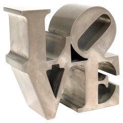 Vintage Robert Indiana "LOVE" Paperweight Sculpture