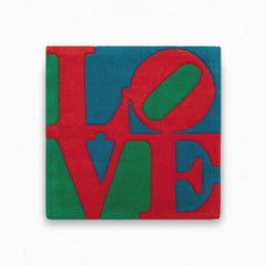 Classic LOVE Indiana Tapestry Red Blue Green Turf,  Installation, Tapestry 