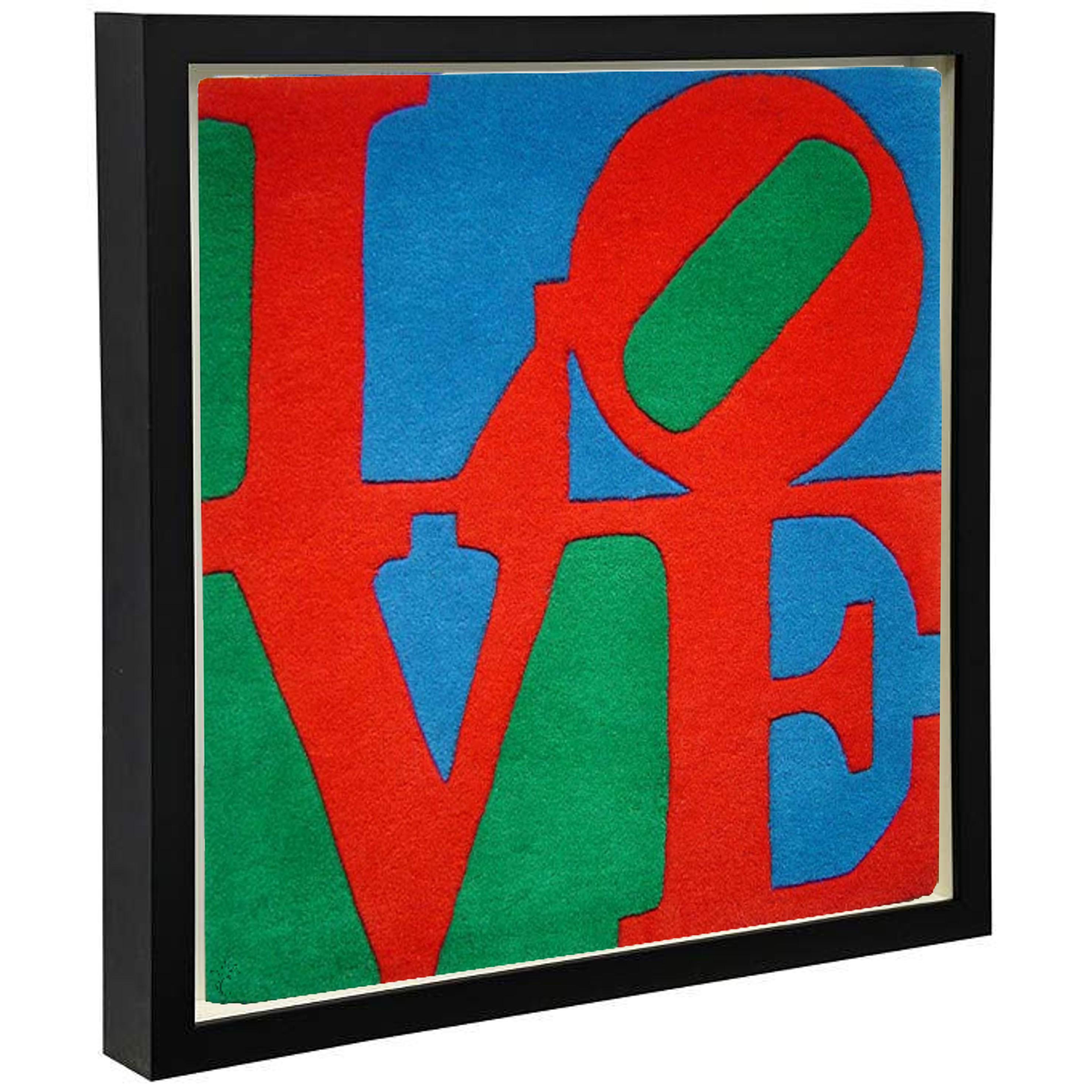 Classic LOVE (Pop Art, Modern, Neo-Dada, Iconography, Tuft, Framed - LARGE!) - Print by Robert Indiana