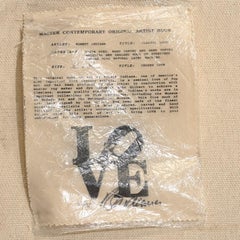 Classic Love Tapestry, Robert Indiana -Limited Edition, Art, Design, Interior