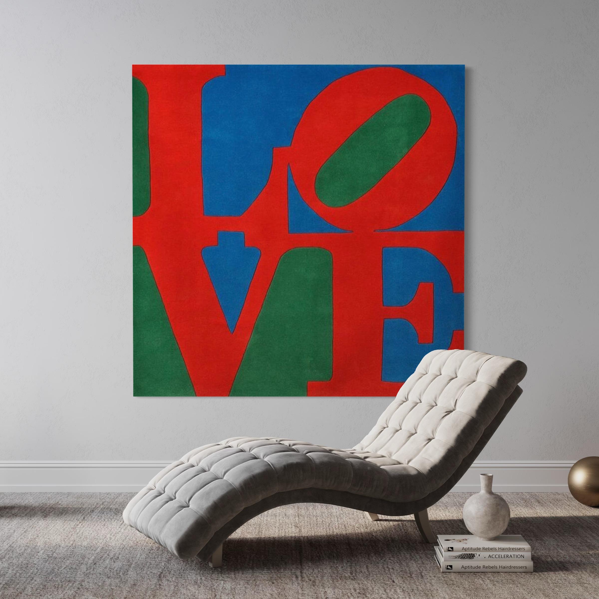 Robert Indiana Classic Love Tapestry, Robert Indiana Limited Edition, Art, Design, Interior