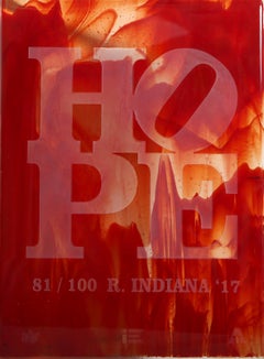 Hope, Pop Art Glass Multiple by Robert Indiana