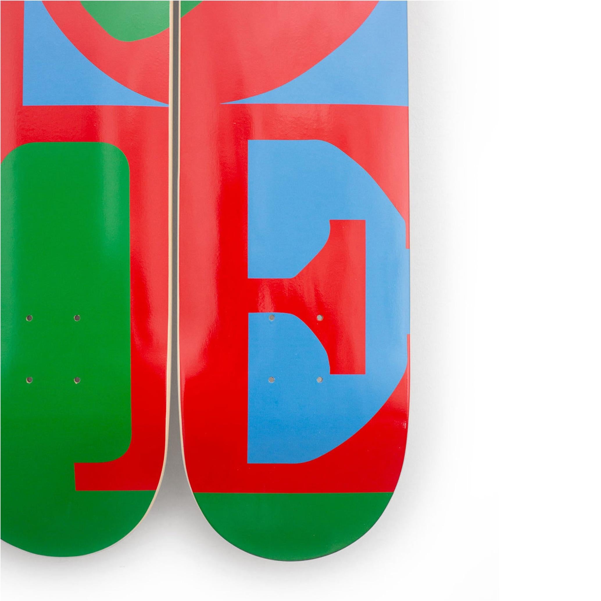 Robert Indiana - LOVE Skateboard / Skatedeck Triptych (Set of 3), 2023 For Sale 2