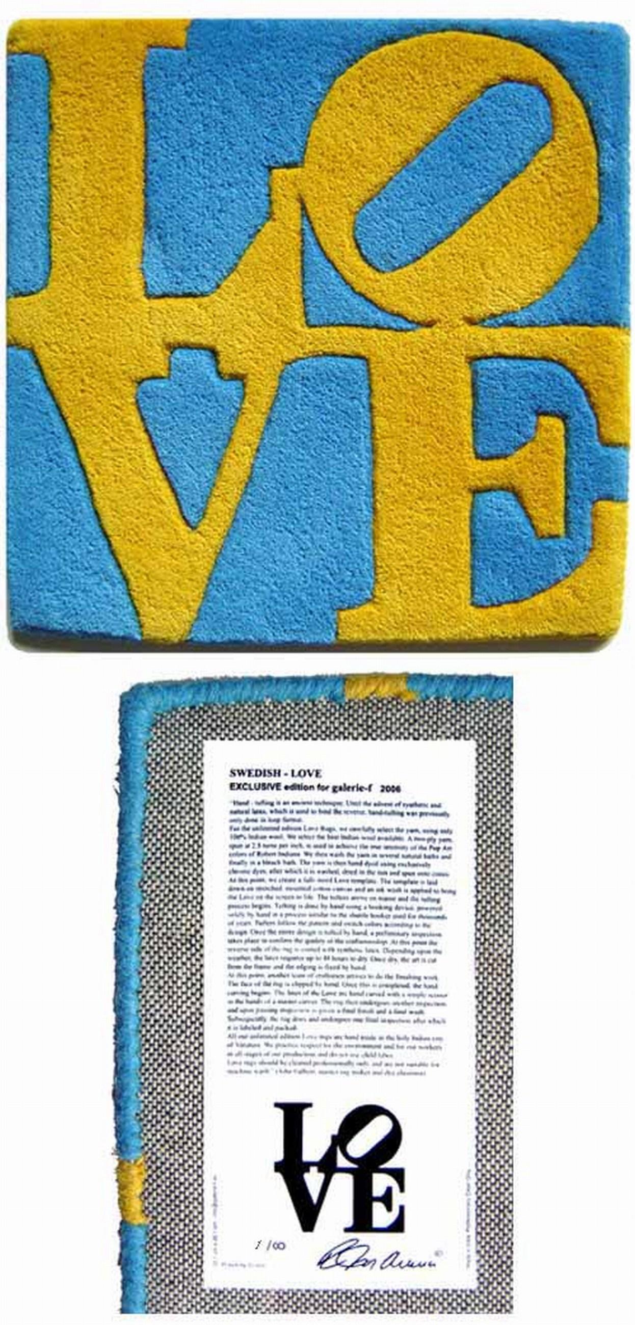 Swedish LOVE - Pop Art Mixed Media Art by Robert Indiana