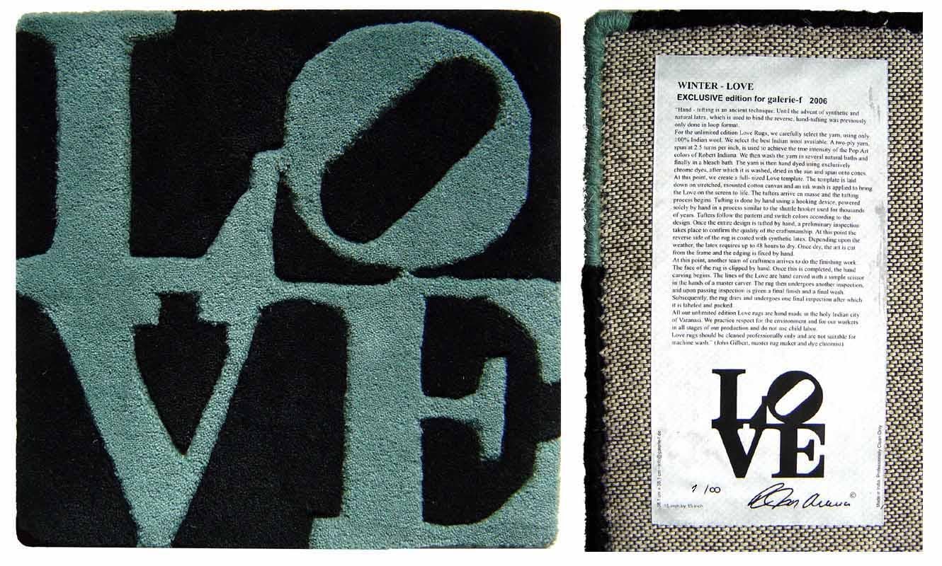 Winter LOVE - Mixed Media Art by Robert Indiana