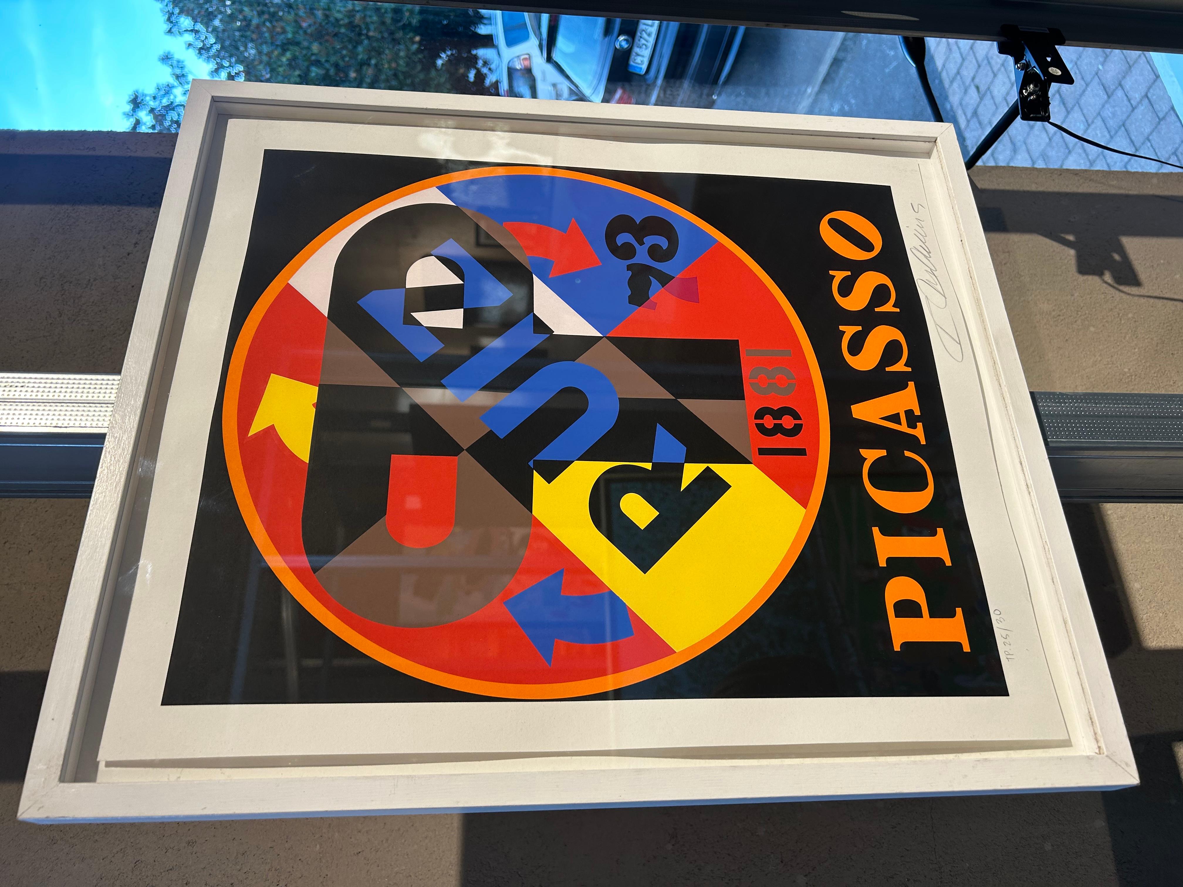 French Robert Indiana - Picasso From The American Dream Portfolio For Sale