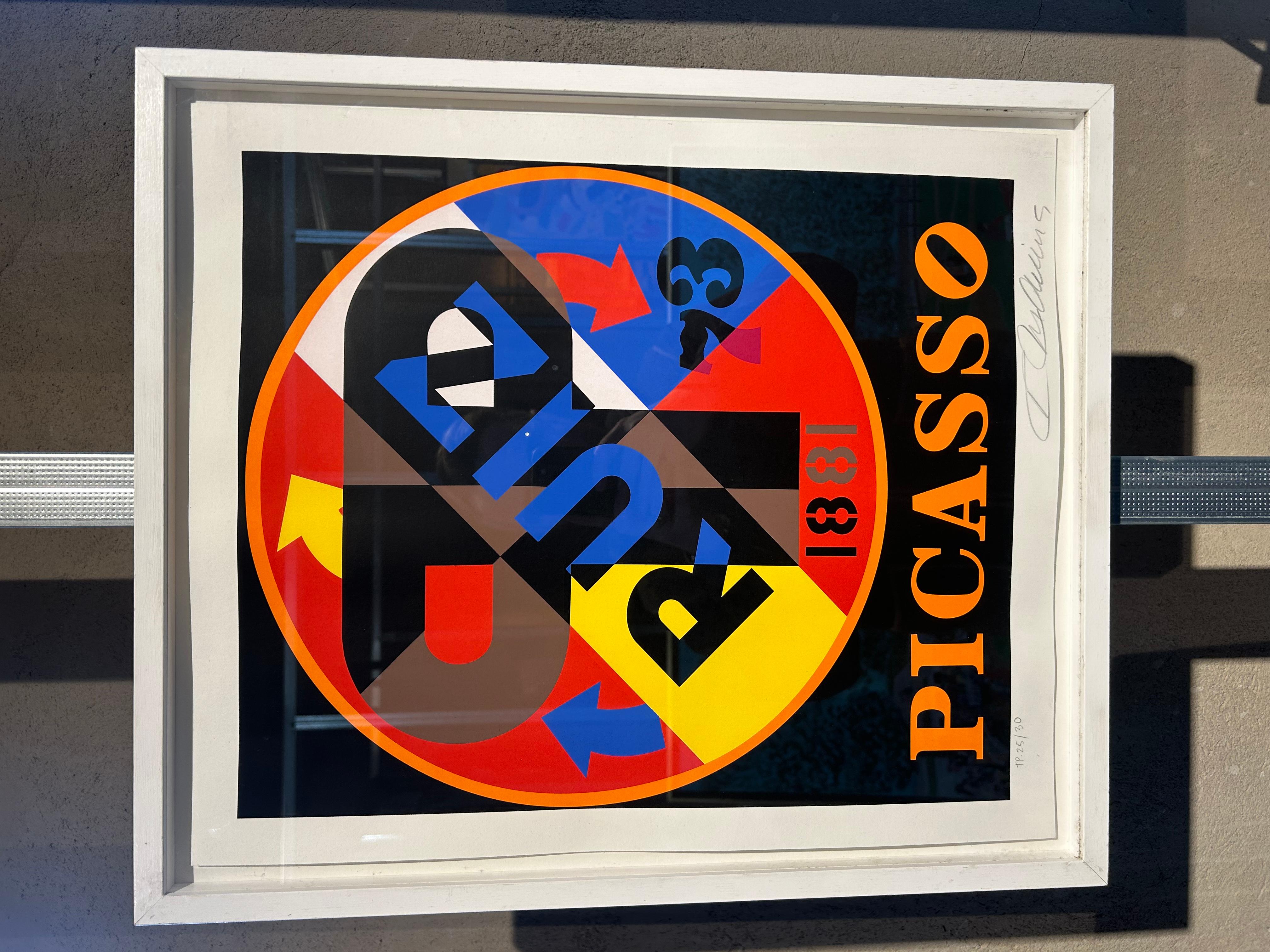 Robert Indiana - Picasso From The American Dream Portfolio In Good Condition For Sale In PAU, FR