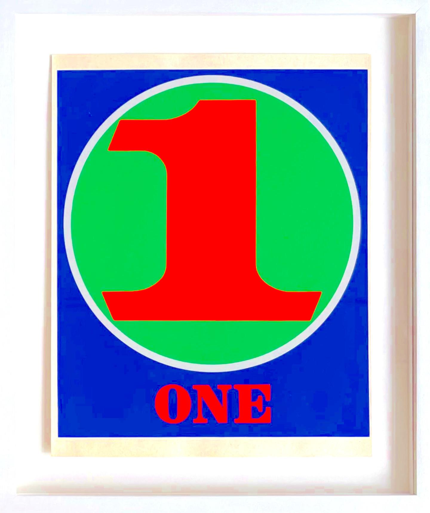 Robert Indiana Abstract Print - 1 (One), from the original Numbers portfolio (Sheehan 46-55)