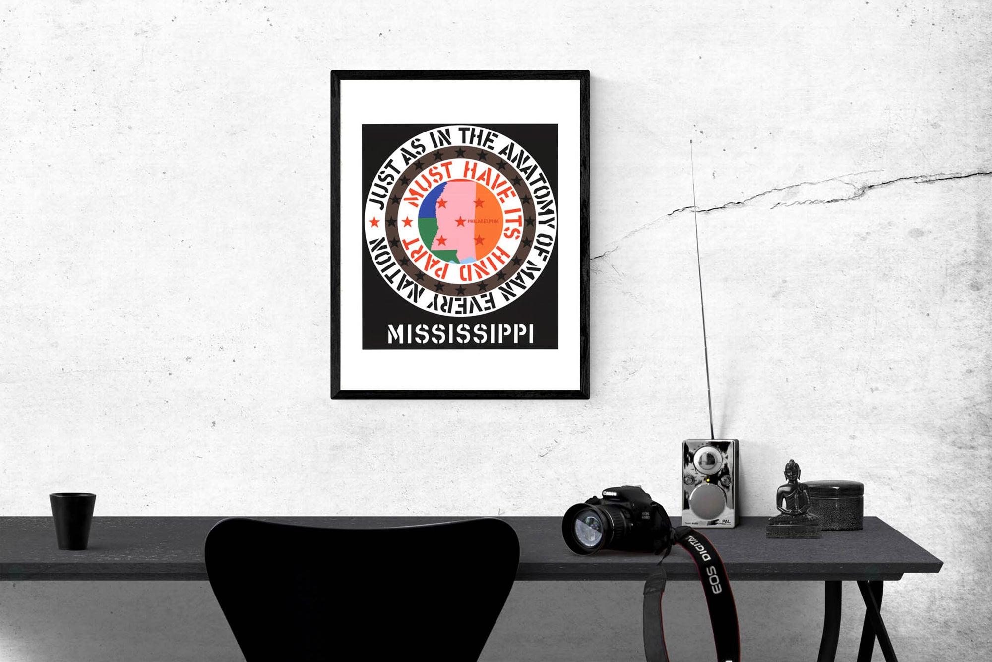 1997 Robert Indiana 'Mississippi' Serigraph For Sale 1