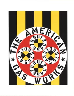 Retro 1997 Robert Indiana 'The American Gas Works' Serigraph