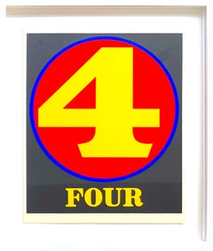 Vintage 4 (Four), from the original Numbers portfolio (Sheehan 46-55) = Framed
