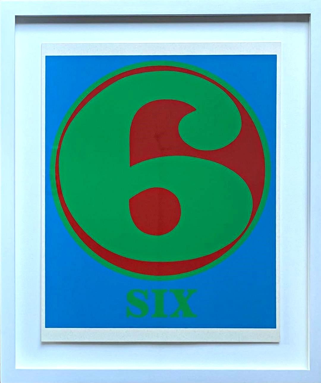 Abstract Print Robert Indiana - 6 (Six), provenant du portfolio original Numbers (Sheehan 46-55)