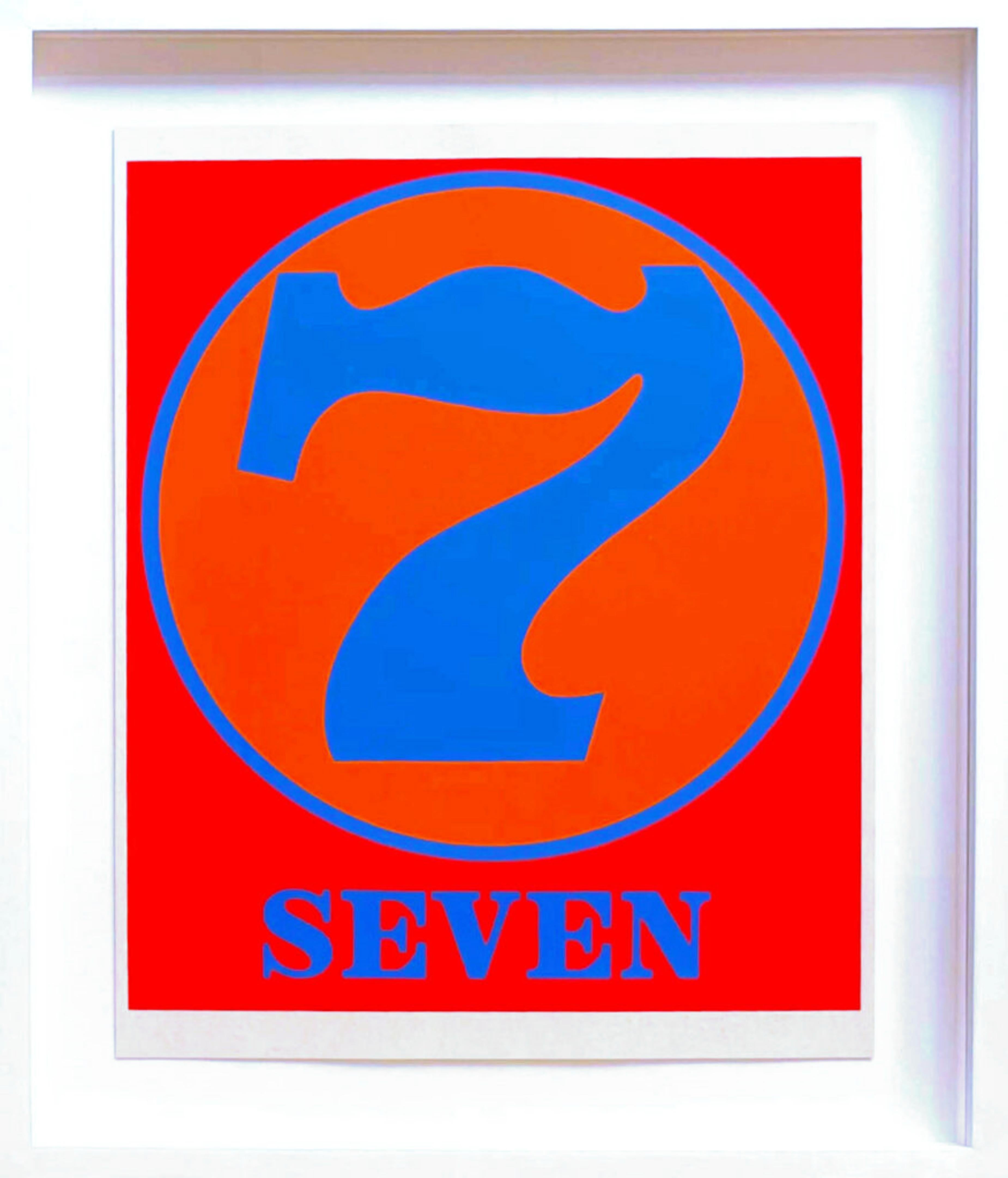 Robert Indiana Abstract Print - 7 (Seven), from the original Numbers portfolio (Sheehan 46-55)