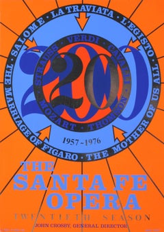 After Robert Indiana-The Santa Fe Opera-31" x 22"-Serigraph-1976-Pop Art