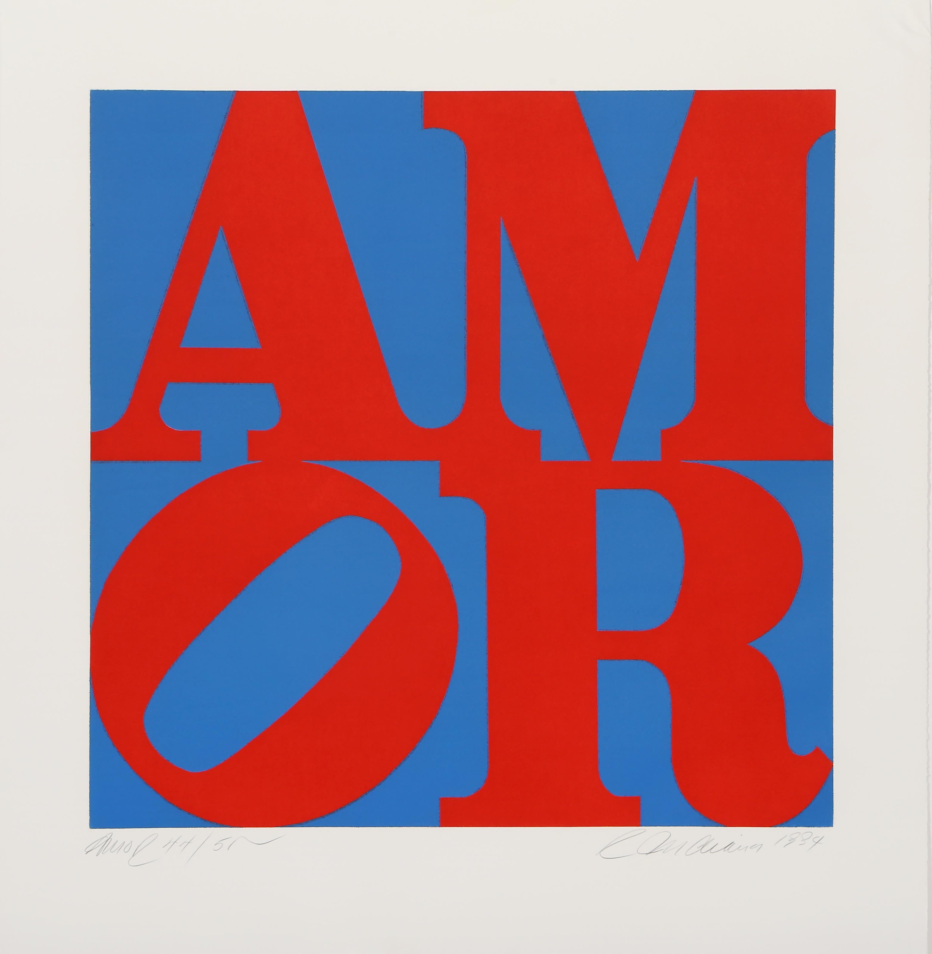 AMOR, Aguafuerte de Robert Indiana en venta 1
