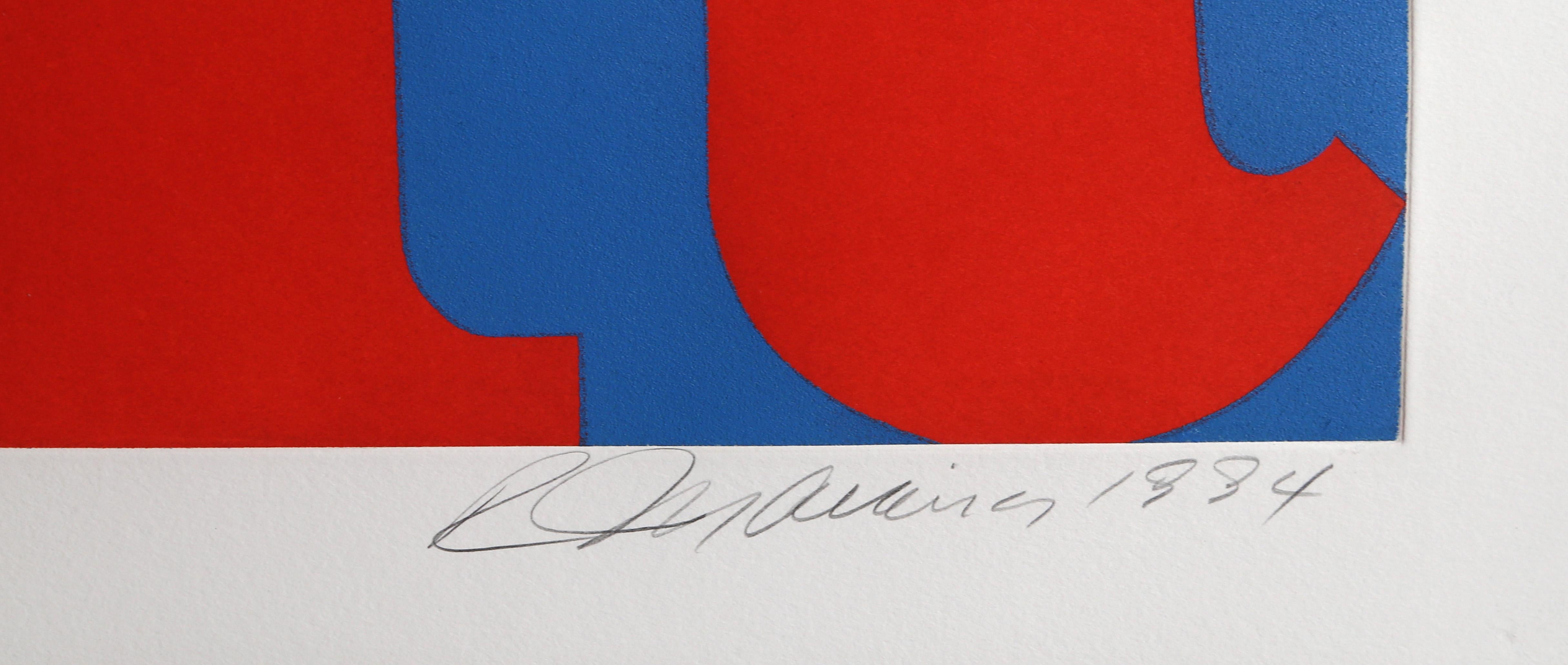 AMOR, Aguafuerte de Robert Indiana en venta 3