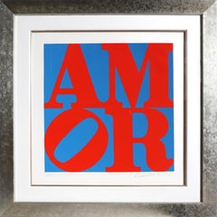 AMOR, Aquatint Etching by Robert Indiana