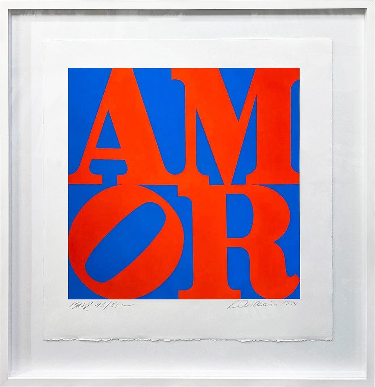 Robert Indiana Abstract Print - AMOR