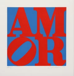 AMOR, LOVE Aquatint Etching by Robert Indiana