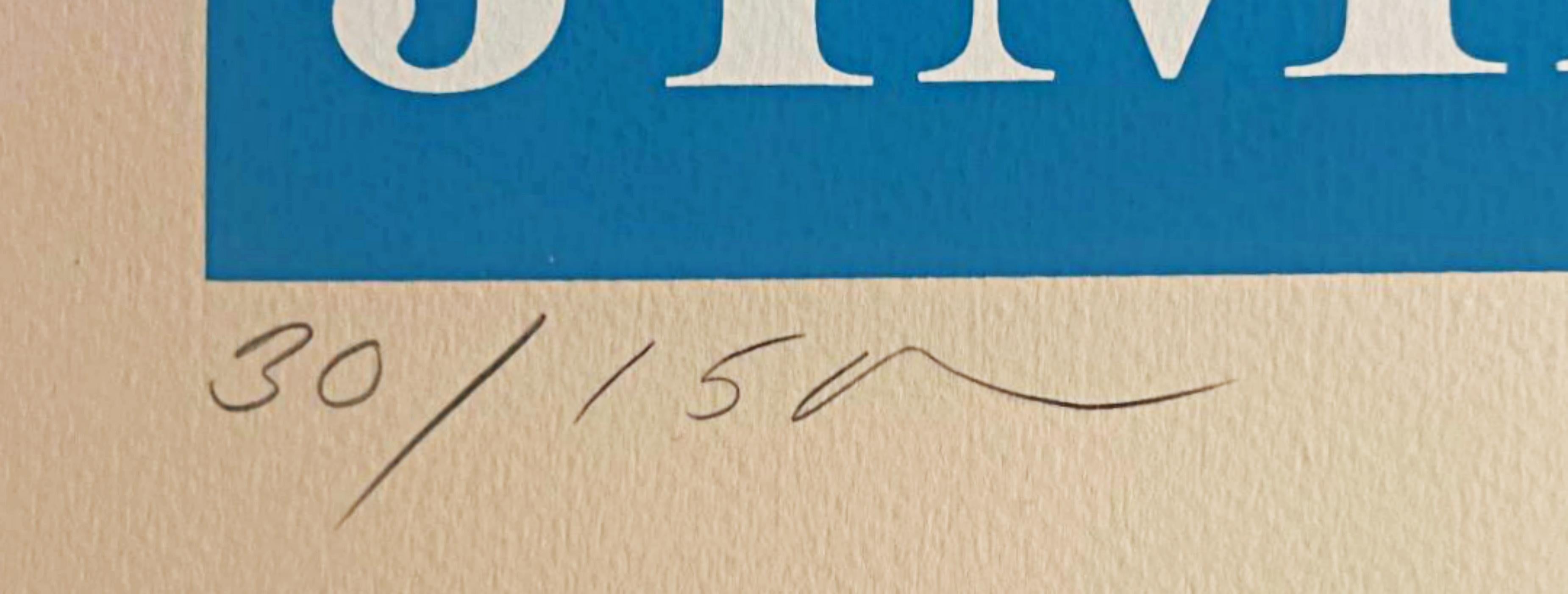 Ein ehelicher Mann wurde Präsident: JIMMY CARTER (Sheehan 112) Siebdruck Signiert/N (Pop-Art), Print, von Robert Indiana