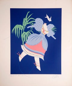 Vintage Angel More - Mother of Us All portfolio by Robert Indiana, 1977