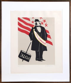 "Anthony Comstock" Lithograph by Robert Indiana