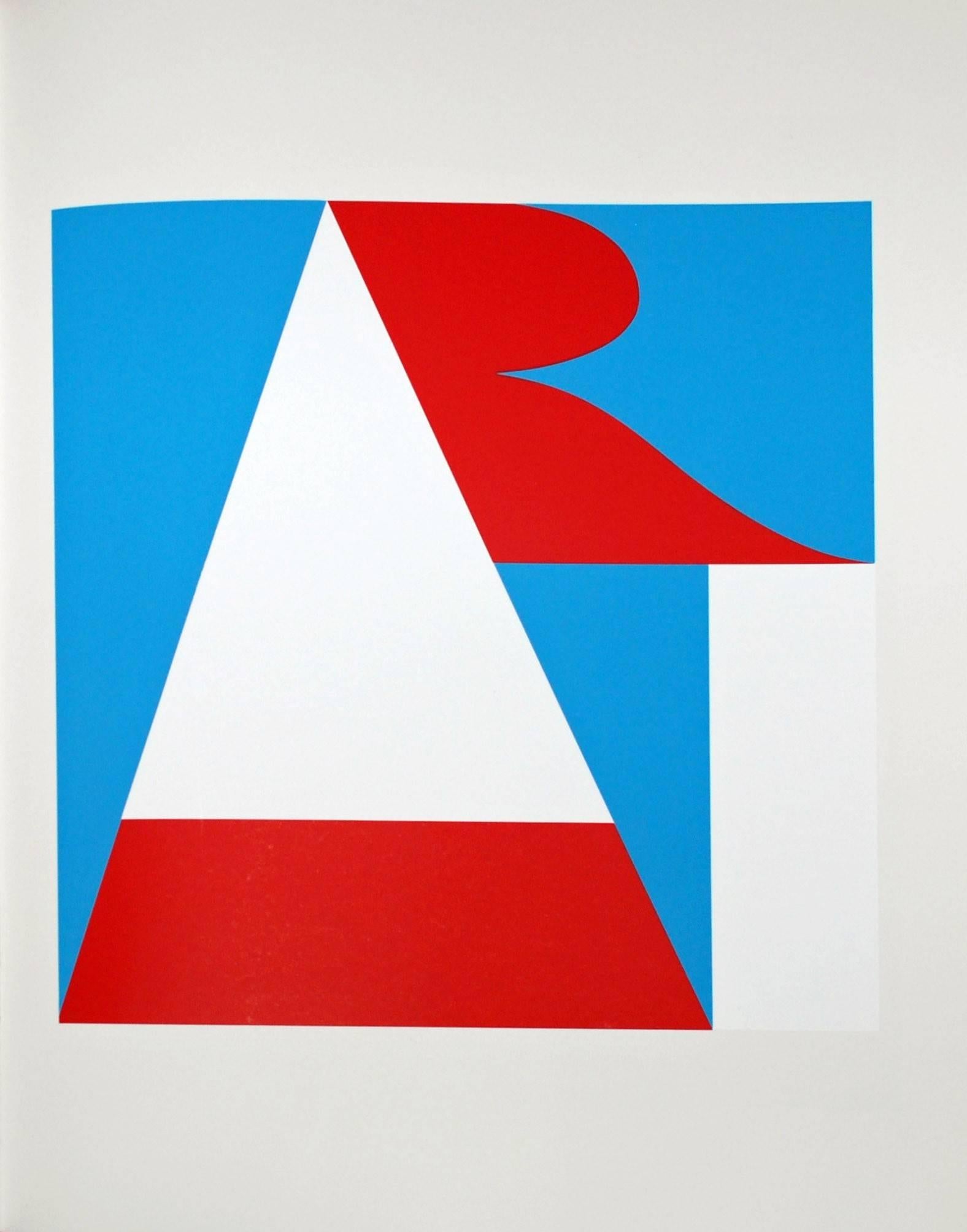 Art - Gray Abstract Print by Robert Indiana