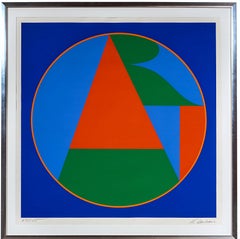 ART (Sheehan, 80) iconic 1970s geometric abstraction lt ed s/n for Colby College