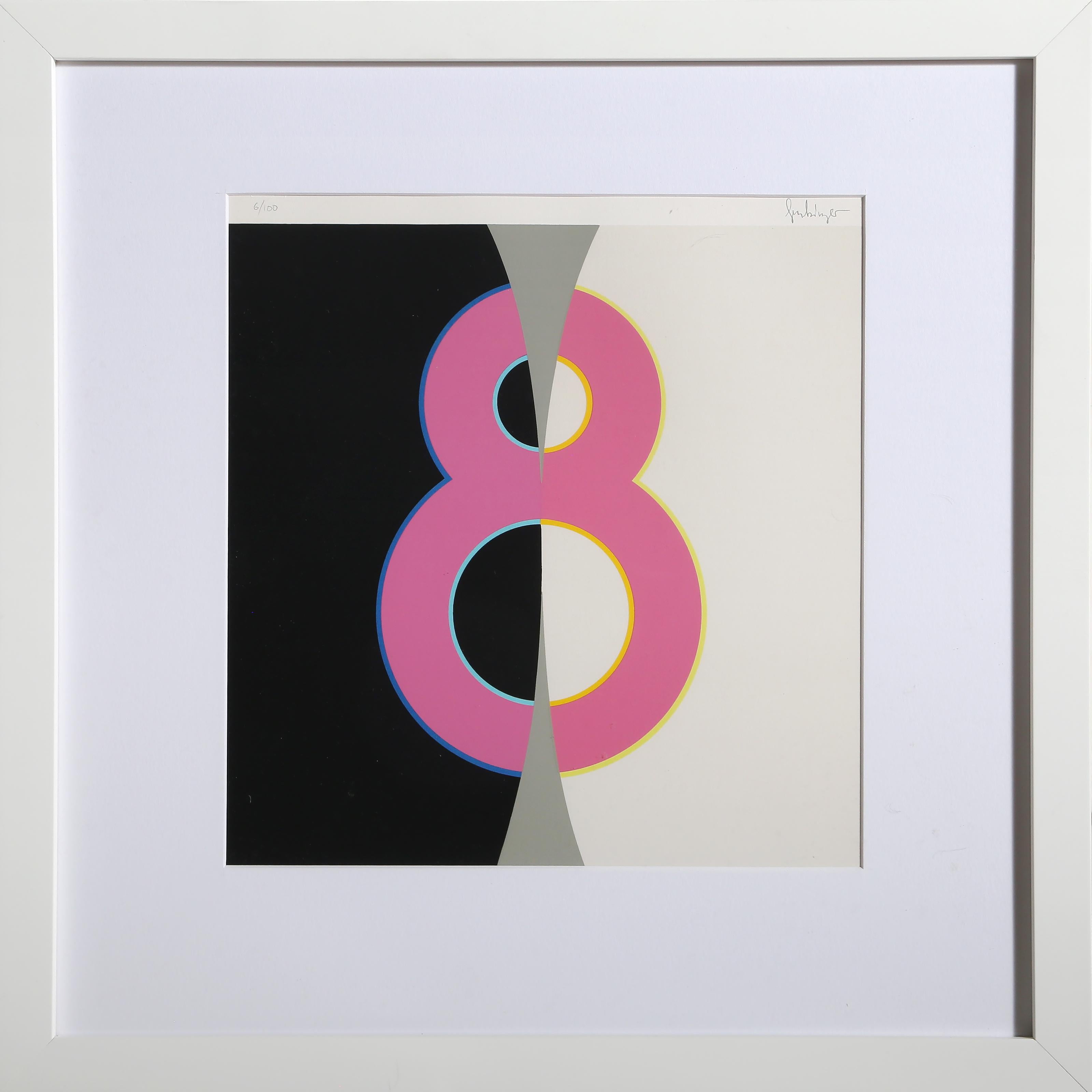 August, Pop-Art-Druck von Fritz Genkinger 1969