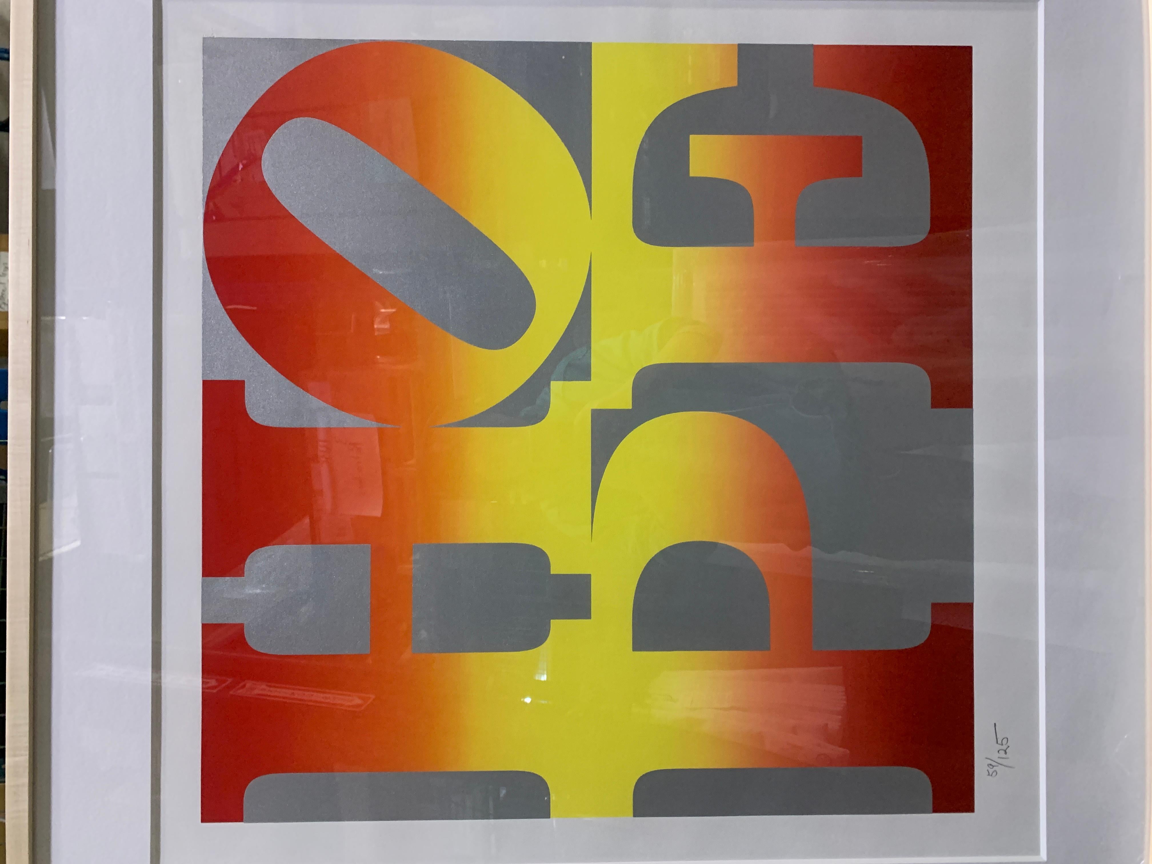 Autumn (Four Seasons of Hope Silver) - Brown Abstract Print by Robert Indiana