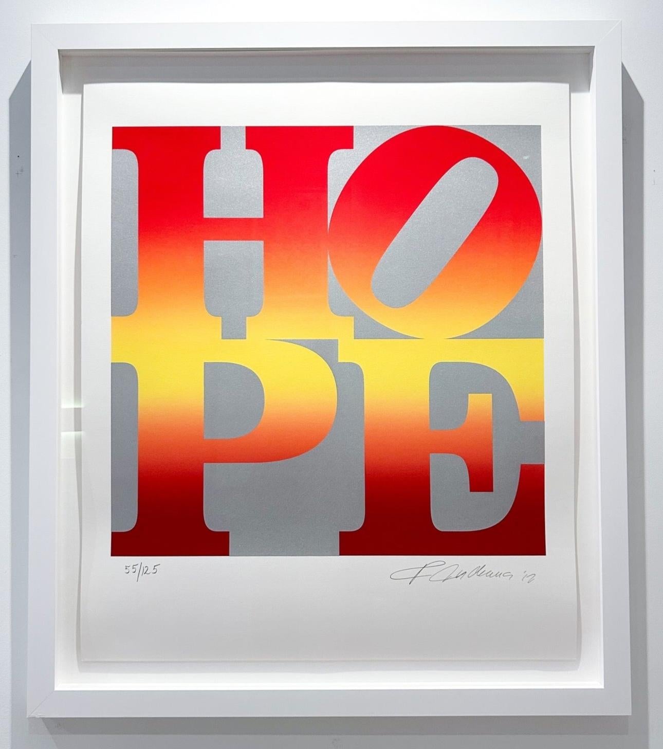 Herbst (Silver), aus Four Seasons of Hope – Print von Robert Indiana