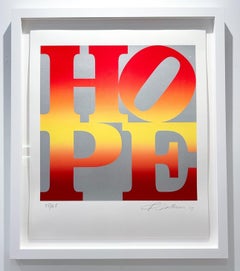 Robert Indiana Serigraph, 2012, Signed, Autumn (Silver), Four Seasons of Hope