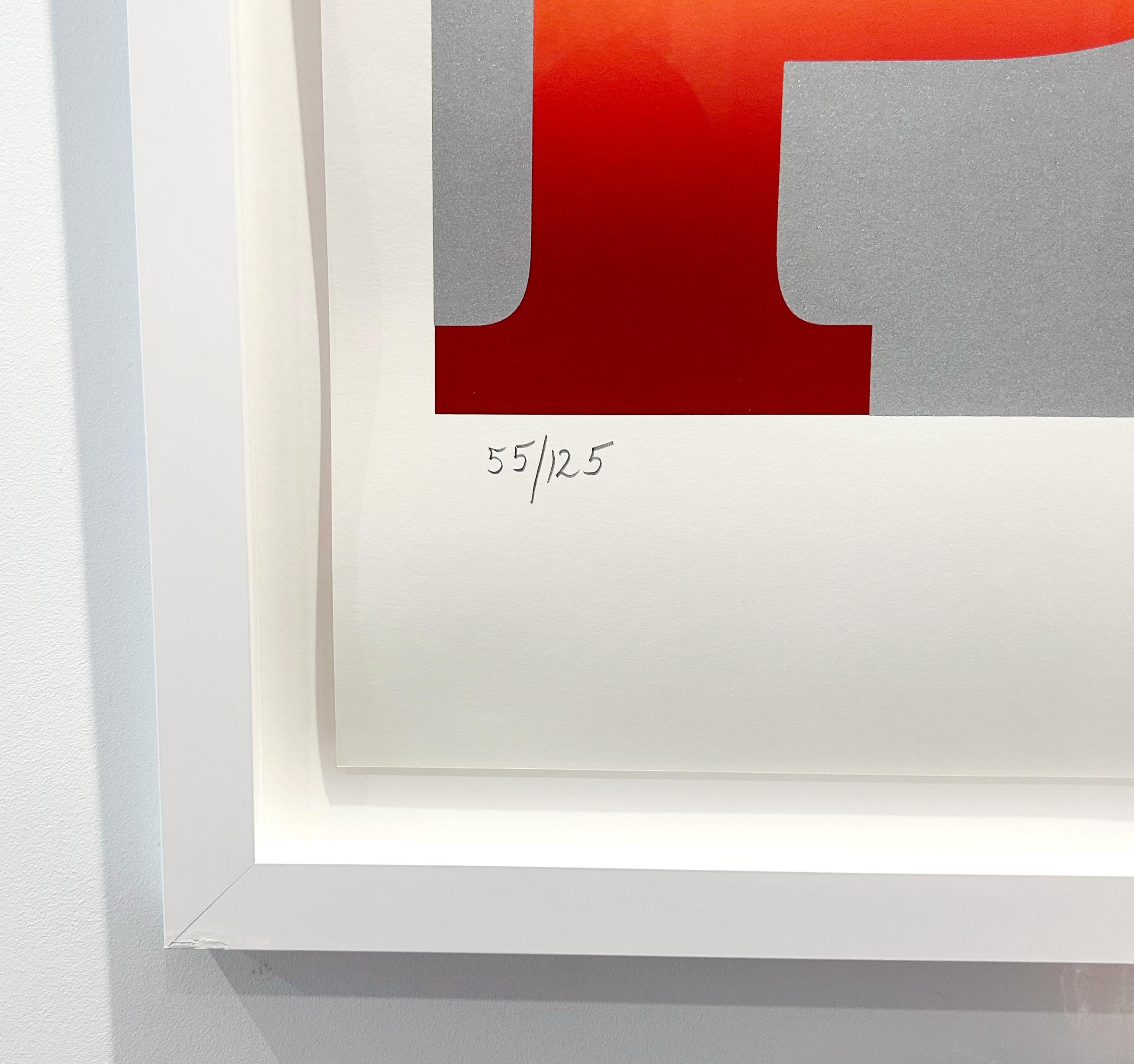 Herbst (Silver), aus Four Seasons of Hope (Pop-Art), Print, von Robert Indiana