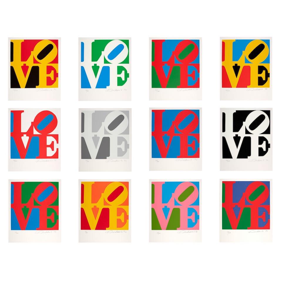 Buch der Liebe – Print von Robert Indiana