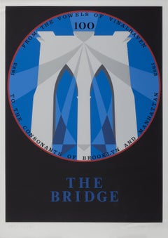 Puente de Brooklyn, serigrafía pop art de Robert Indiana