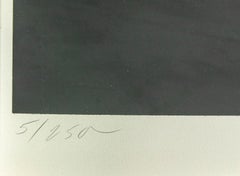 "Brooklyn Bridge" screen print by Robert Indiana from "New York, New York"