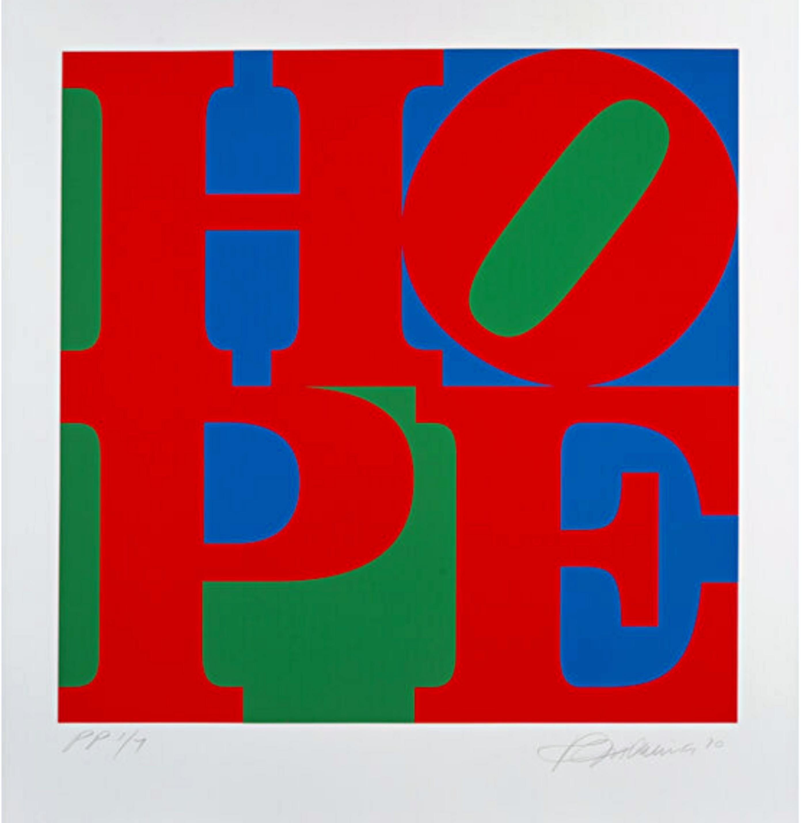 Robert Indiana Abstract Print - Classic HOPE
