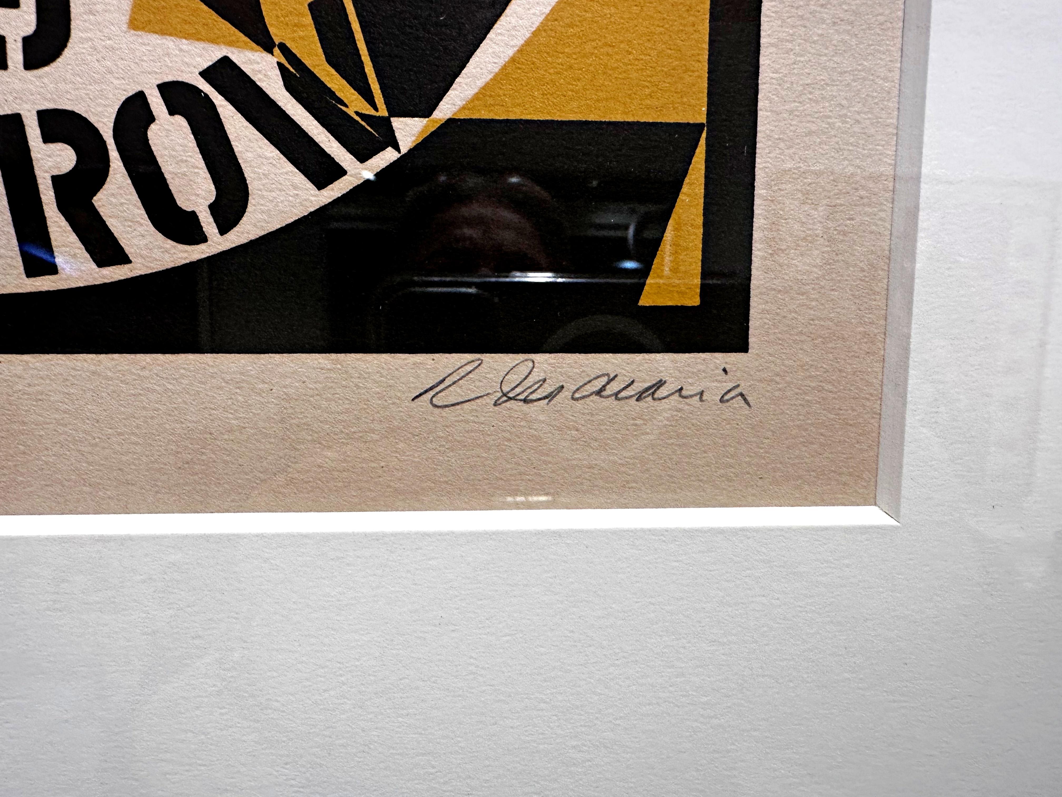 Robert Indiana
Década: Autorretrato, 1969 (Sheehan, 78), 1973
Litografía en color sobre papel ondulado blanco roto
Firmado y numerado 84/125 a lápiz en el anverso
Bastidor incluido: 
Esta obra está enmarcada en un marco de madera de calidad de museo