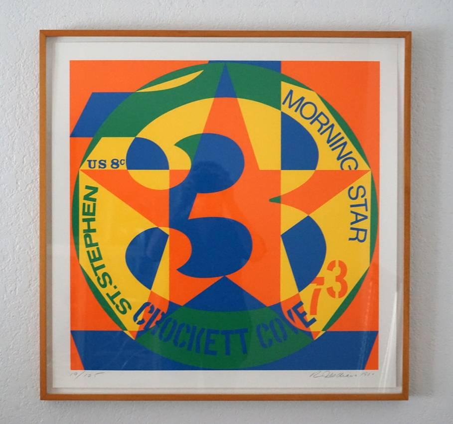 Decennio: Autoritratto 73 'Crockett Cove fr Decennio: Autoritratti, Vinalhaven Ste - Print di Robert Indiana