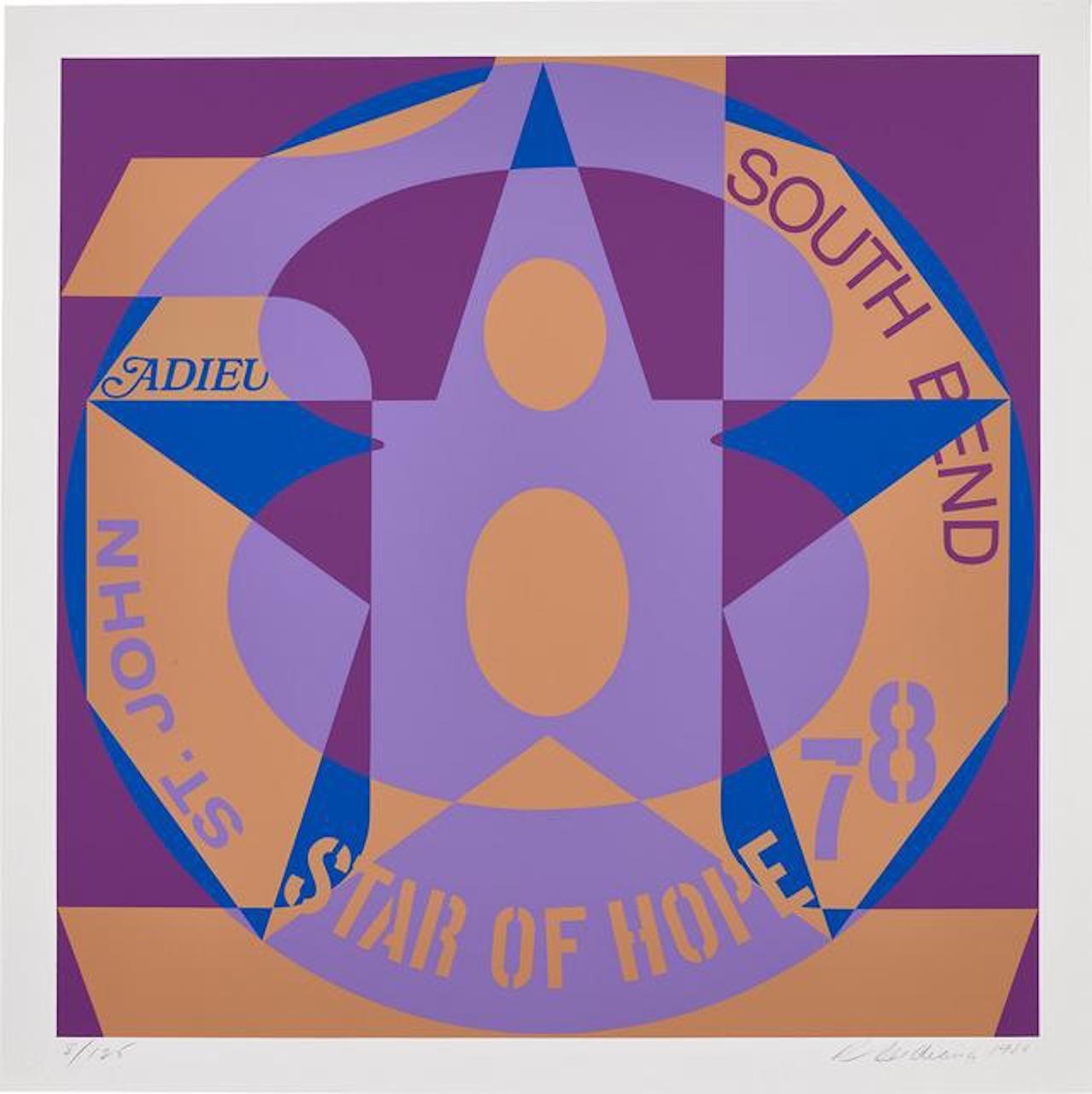Decade: Autoportraits from Vinalhaven Suite - Print by Robert Indiana