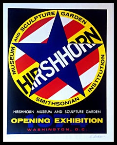 Vintage Deluxe signed & numbered lithograph for the Hirshhorn Museum & Sculpture Garden 