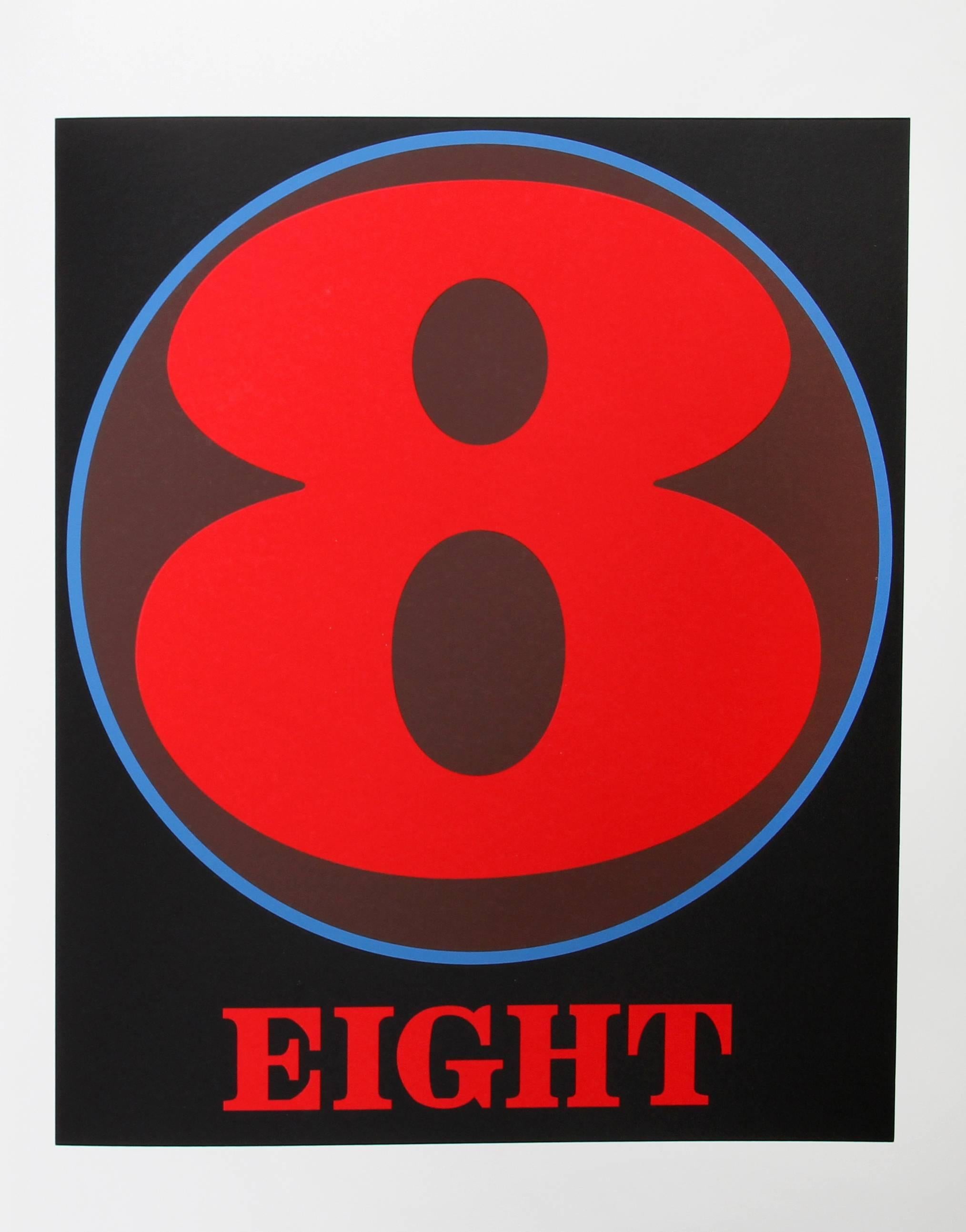 "Eight", Serigraph from the American Dream Portfolio by Robert Indiana